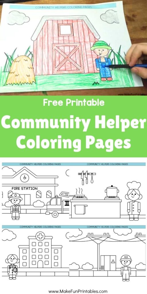 Community Helper Coloring Pages