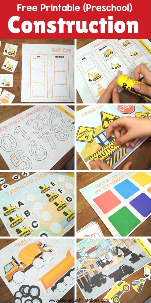 Busy book pages spread out showing preschool learning activities