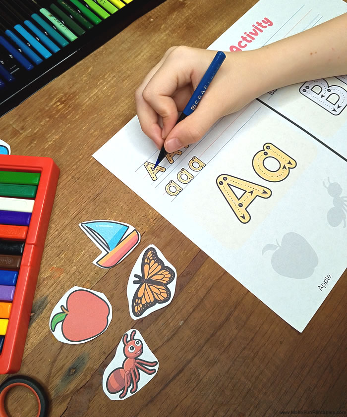 letter tracing worksheets alphabet