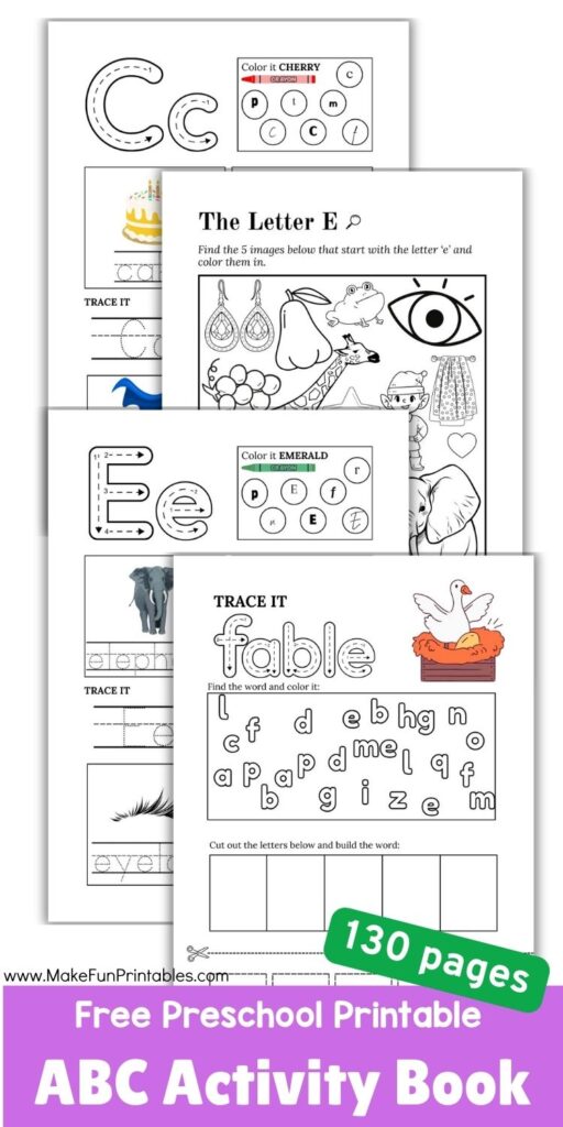 Early learning alphabet maze worksheet for preschoolers