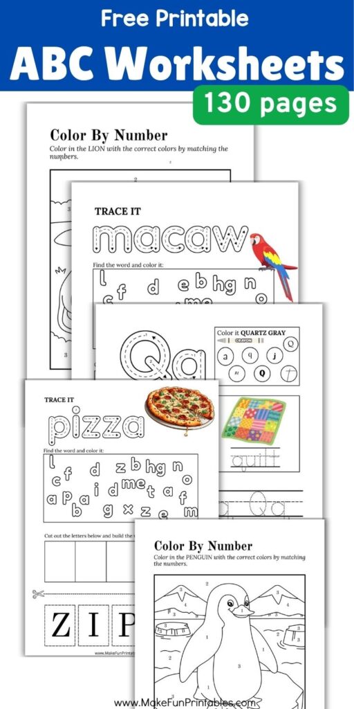 Coloring activity from alphabet worksheets featuring letter A