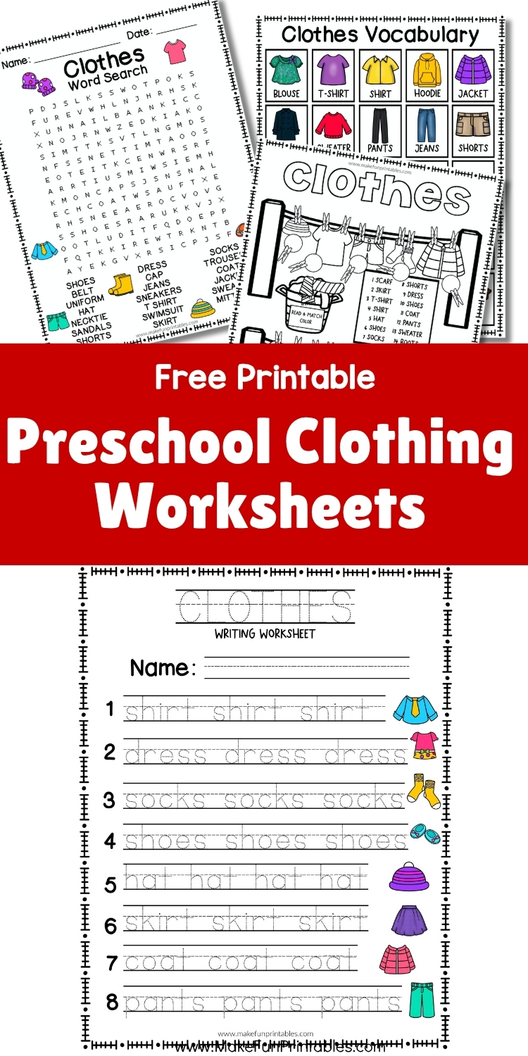 Clothing sorting worksheet to match outfits to sunny or cold weather conditions