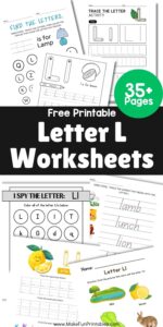 Free Letter of the Week Worksheets for Preschool and Kindergarten ...