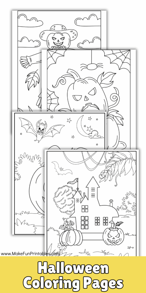 Free Halloween coloring page of a smiling pumpkin perfect for preschool and kindergarten kids to color and practice fine motor skills.