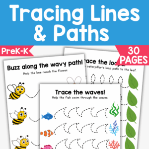 Tracing Lines & Paths Worksheets for PreK–K | Fine Motor Skills Practice