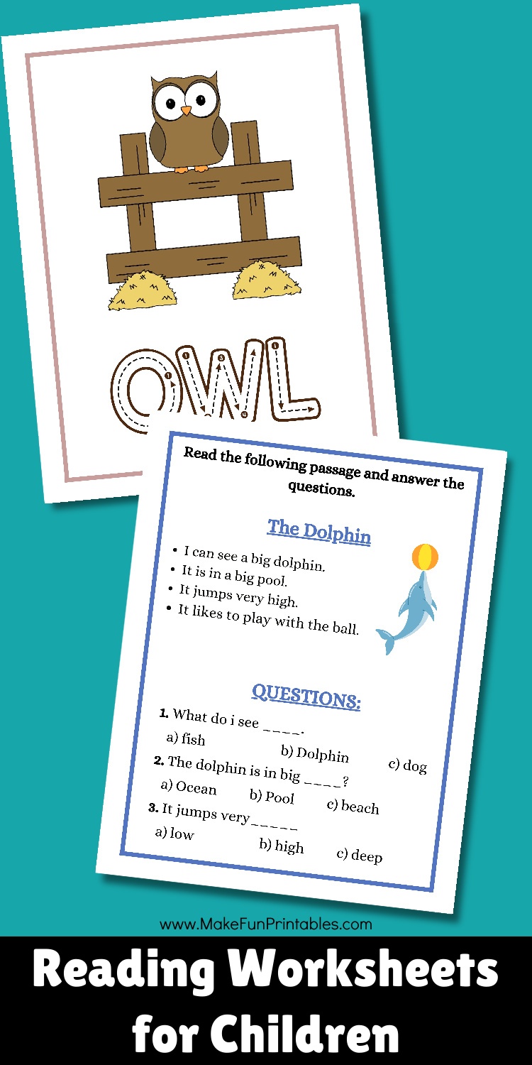 Free Printable Reading Worksheets - Make Fun Printables