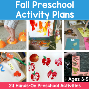 Fall preschool activities printable lesson plans with 24 hands-on learning activities for ages 3 to 5