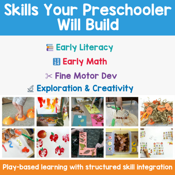 Fall Preschool Activities – 24 Hands-On Learning Ideas - Make Fun ...