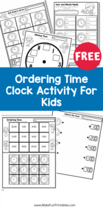Free Printable Telling Time Worksheets For Kids Clock Learning ...