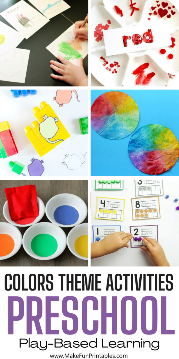 Color Learning Activity Color Preschool Activities Hands on Learning Ideas - Make Fun Printables