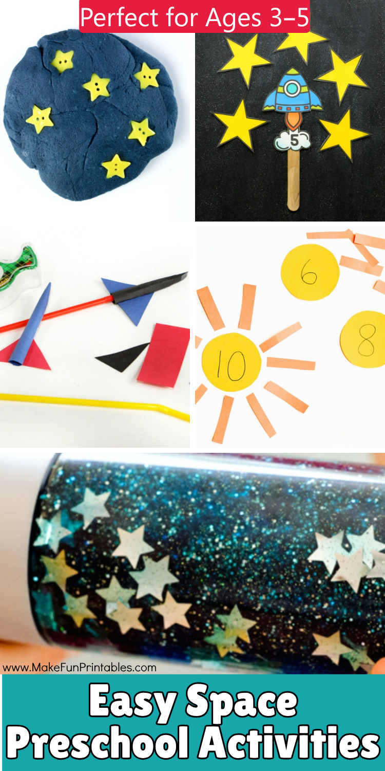 Space Preschool Activities Hands On Learning Ideas - Make Fun Printables