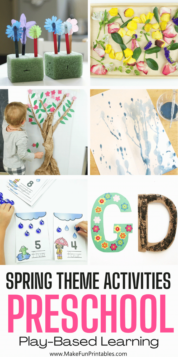 Spring Preschool Activities Hands On Learning Ideas - Make Fun Printables