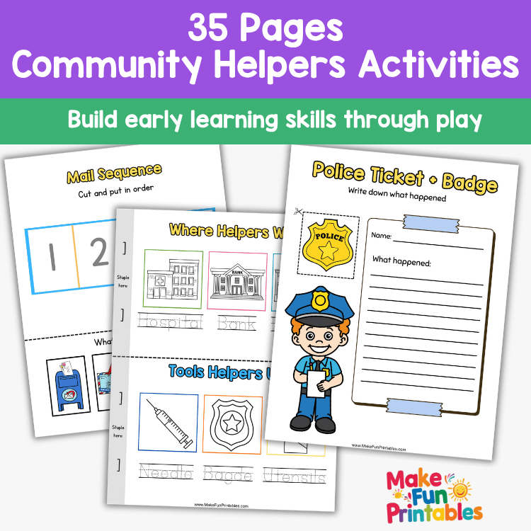Community Helpers Learning Kit – Printable PDF - Image 3